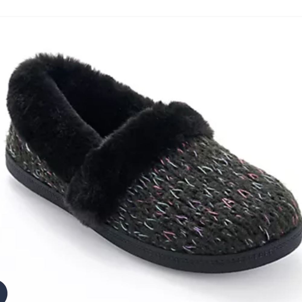 Skechers Cozy Lined Vegan Sweater Knit Slippers - Cozy Campfire